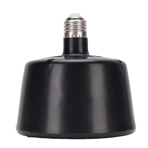 Qcwwy Reptilien-Wärmelampe Glühbirne, Automatische Temperatur Kontrolle Heizung Licht Energie Effiziente Wasser Beweis Beleuchtung für Reptilien Terrarien Kleintiere 5,24x5,71 in (Black) von Qcwwy