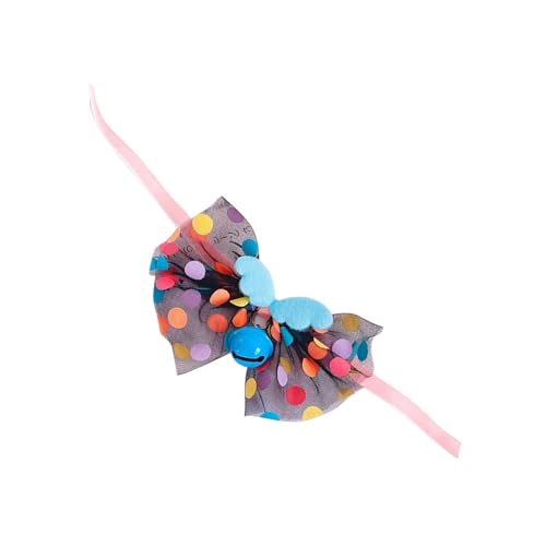 Qcwwy Schönes Haustierhalsband mit Schleife und Glocke, Verstellbar, Leicht, Glocke, Neuartiges Design für Katzen und Hunde, Langlebig (Blau) von Qcwwy