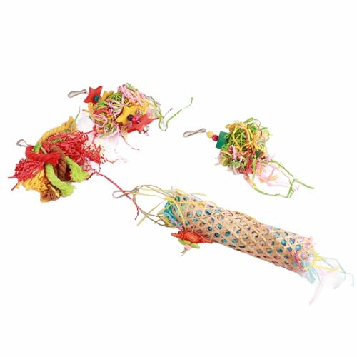 Qcwwy Spielzeug Zum Zerkleinern von Vögeln, Bunte Papierrollen, Stofftiere, Glocken-Design, Lindert Langeweile, Papageien, Kauspielzeug Qcwwy Spielzeug Zum Zerkleinern von Vögeln, Bunte Papierrollen, Stofftiere, Glocken-Design, Lindert Langeweile, Papageien, Kauspielzeug von Qcwwy