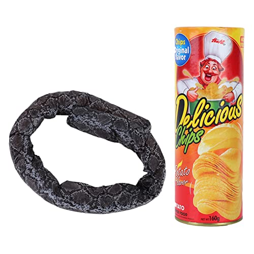 Qcwwy Streich Props Kartoffelchip Spielzeug Spring Snake Roman Plastik Gezeigt 7,5x21 cm über 4 Jahre Alt von Qcwwy