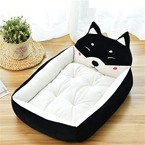Qcwwy Süßes Hundebett für Große Hunde, Cartoon Hundebett Winter Warmes Bett Waschbares Haustier Zwinger Betthunde Katzen Haustiere Alle Jahreszeiten (Ca. 50 cm (Haustiere unter 2,5 kg)) von Qcwwy