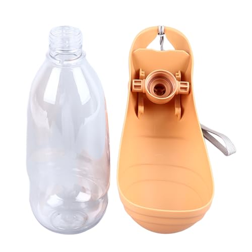 Qcwwy Tragbare Hundewasserflasche, Auslaufsicher, Tragbarer Reise-Wasserspender für Hunde, Haustier-Wasserflasche, Welpen-Wasserspender mit Trinkspender für Spaziergänge auf Reisen von Qcwwy