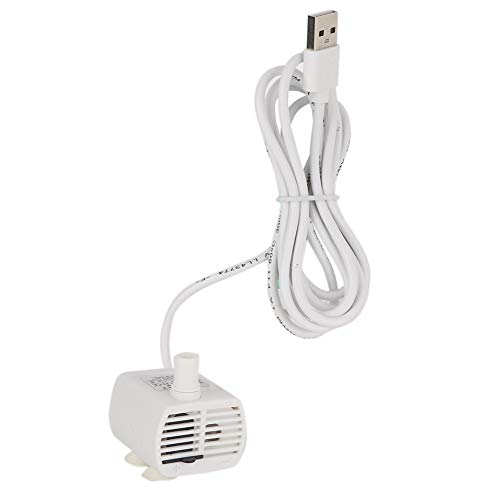 Qcwwy Ultra Leise Tauchwasserpumpe Fischteich Aquarium Brunnen Thermoplastische Tauchpumpe mit Angebundenem Schwimmerschalter USB Minipumpe für Aquarium Aquarium von Qcwwy