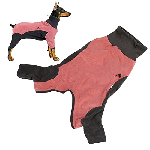 Qcwwy Vierbeinige Hundekleidung, Hundeoveralls 4-Beinige Kleidung Doggy Cat Winterpyjamas Puppy Cat Warmer Weicher Haustiermantel Hoodies Kleidung FüR Kleine Hunde (M) von Qcwwy