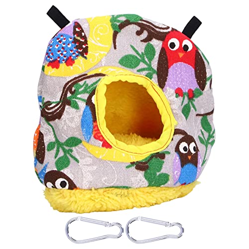 Qcwwy Vogelhaus, Hängendes Vogelkäfigbett, Tierzelt, Spielzeug, Leicht, Warm, Vogelhaus, Weich, Bequem, Schaukelbett, Vogelkäfig, Zuhause, Einfach zu Verstauen, für Vogelkäfig-Zubehör Qcwwy Vogelhaus, Hängendes Vogelkäfigbett, Tierzelt, Spielzeug, Leicht, Warm, Vogelhaus, Weich, Bequem, Schaukelbett, Vogelkäfig, Zuhause, Einfach zu Verstauen, für Vogelkäfig-Zubehör von Qcwwy