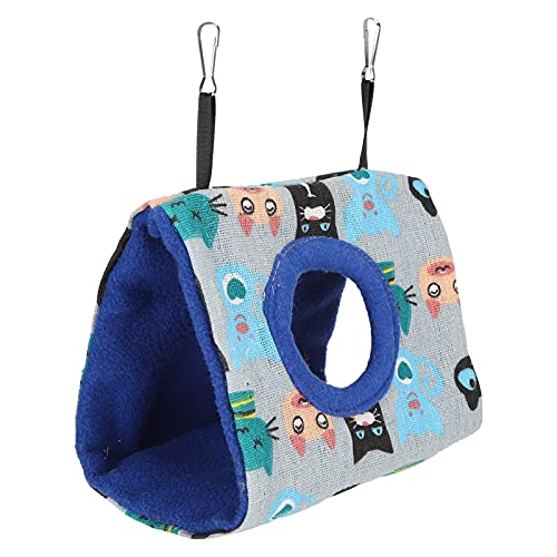 Qcwwy Vogelspielzeug, Hängematte, Schlafbett mit Dreieckigem Design, Geeignet für Vögel, Hamster, Meerschweinchen und Mehr, Flauschiges Plüsch-Hängen (Katze + Qcwwy Vogelspielzeug, Hängematte, Schlafbett mit Dreieckigem Design, Geeignet für Vögel, Hamster, Meerschweinchen und Mehr, Flauschiges Plüsch-Hängen (Katze + von Qcwwy