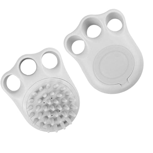 Qcwwy Weiches Hunde Shampoo Broming mit Körperwachsspender, Ergonomische Form der Beinfläche, eine Multi -funktionale Badezimmermassagepinsel für Tiefe Reinigung, Hunde für für Sie -Slip. (Grey) von Qcwwy