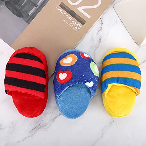 Qcwwy Zahnreinigungsspielzeug für Hunde mit 3 Plüsch-Pantoffel-Geräuschen, Interaktives Spielzeug, Reinigt Effektiv die Zähne, Lindert Druck, Geeignet für Hunde, Blau/rot/gelb Qcwwy Zahnreinigungsspielzeug für Hunde mit 3 Plüsch-Pantoffel-Geräuschen, Interaktives Spielzeug, Reinigt Effektiv die Zähne, Lindert Druck, Geeignet für Hunde, Blau/rot/gelb von Qcwwy