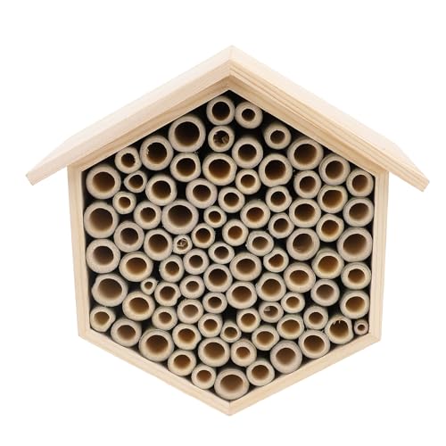 Sechseckiges Bienenhaus, Hängender Bienenkasten aus Holz, Bienennistplatz für den Außenbereich, Nützliches Bienenhaus aus Holz, Bienenhaus, Hotel für Bestäubende Bienen Sechseckiges Bienenhaus, Hängender Bienenkasten aus Holz, Bienennistplatz für den Außenbereich, Nützliches Bienenhaus aus Holz, Bienenhaus, Hotel für Bestäubende Bienen von Qcwwy