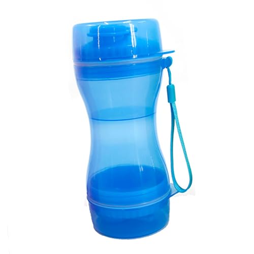 Tragbare Wasserflasche für Hunde mit doppelter Funktion, große Kapazität, sichere Materialien, breite Anwendbarkeit für Katzen und Welpen von Qcwwy
