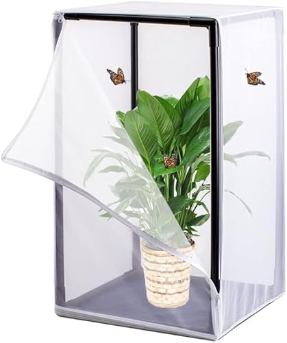 Tragbarer Insektenkäfig aus Netzgewebe für die Zucht im Freien, großes PVC-Rohr für stabilen Halt, 42 x 76 x 122 cm von Qcwwy