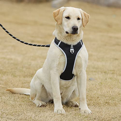 Verbessertes Verriegelungsdesign, Verstellbares, Reflektierendes Hundegeschirr für Spaziergänge Im Freien, Dreieckiges Hundebrustgeschirr mit Ergonomischem, Festem Griff für Verbessertes Verriegelungsdesign, Verstellbares, Reflektierendes Hundegeschirr für Spaziergänge Im Freien, Dreieckiges Hundebrustgeschirr mit Ergonomischem, Festem Griff für von Qcwwy