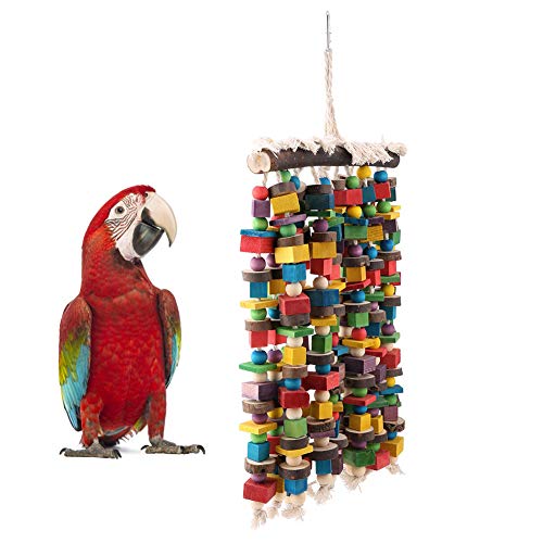 Vogel-Kauspielzeug, Holz-Vogelspielzeug, Zerlegbares Vogelfutterspielzeug mit Aufhänger, Hängendes Vogelbarsch-Spielzeug, Stabiles Haustierkäfig-Bissspielzeug, Hängendes Vogel-Kauspielzeug, Holz-Vogelspielzeug, Zerlegbares Vogelfutterspielzeug mit Aufhänger, Hängendes Vogelbarsch-Spielzeug, Stabiles Haustierkäfig-Bissspielzeug, Hängendes von Qcwwy
