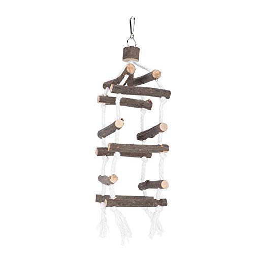 Vogel Spielzeug DREI Schichten Treppen Mit Zugbrücke Holz Kauen Spielzeug Für Vögel Klettern Robust Und Papageien Klettern Leiter, Vogel Spielzeug DREI Schichten Treppen Mit Zugbrücke Holz Kauen Spielzeug Für Vögel Klettern Robust Und Papageien Klettern Leiter, von Qcwwy