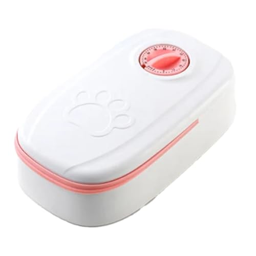 Qerwsdty Automatischer Futterspender für Haustiere, Abnehmbarer Automatischer Trockenfutterspender für Hunde, Intelligenter Futterautomat für Katzen und Hunde, Rosa von Qerwsdty