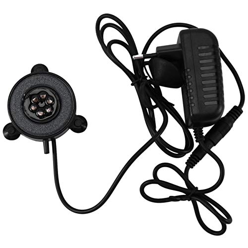 Qerwsdty Led Aquarium Luft Blase Licht Aquarium Luft Schleier Blase Scheibe mit 6 Farb LEDs (Eu Stecker) von Qerwsdty