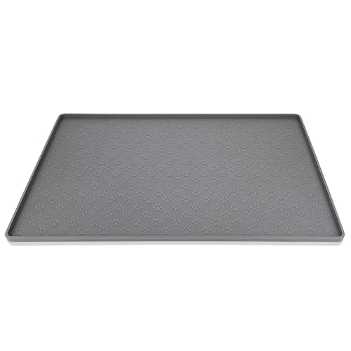 Qerwsdty Silikon-Tischset für Katzen und Hunde - wasserdichte, rutschfeste Futtermatte für Futter- und Wassernäpfe, Silikon-Tischset für Haustiere von Qerwsdty
