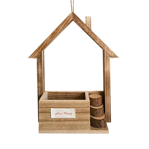 Qerwsdty Vogelhäuschen-Futterspender für Draußen, Fütterungswerkzeug zum Aufhängen, Vogelfutterspender, Spenderhalter, Futterbehälter A von Qerwsdty