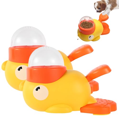 Dog Interactive Treat Dispenser Toy, 2025 Neues Interaktives Hundespielzeug, 2-in-1 Slow Feeder Hund für Hunde,Interaktives Hundespielzeug Geeignet für Hunde und Katzen (2) von Qetroi