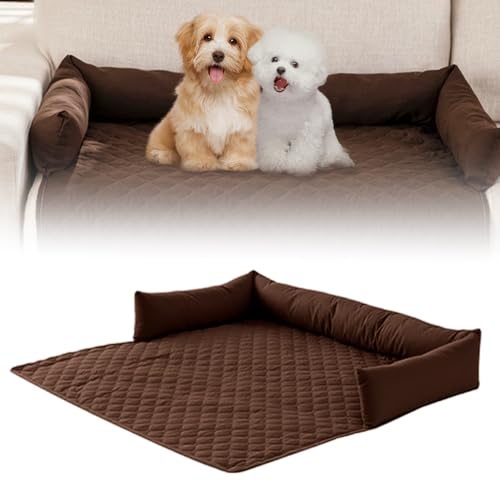 Generisch Pelzbarn Cooling Sofa Bed, 2025 Neues Pelzbarn Kühlendes Sofabett, Kühldecke Bett geeignet für Hunde und Katzen, ideal für Sofas, Autos und den Boden (Kaffee, 75 * 75cm) von Qetroi