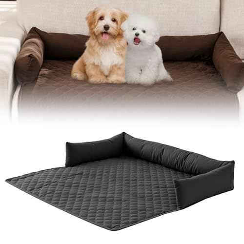 Generisch Pelzbarn Cooling Sofa Bed, 2025 Neues Pelzbarn Kühlendes Sofabett, Kühldecke Bett geeignet für Hunde und Katzen, ideal für Sofas, Autos und den Boden (Schwarz, 90 * 90cm) von Qetroi