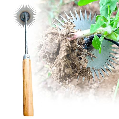 Qetroi Garten Unkrautentferner, Unkraut Entferner Gerät 2025 Unkraut-Werkzeug für Garten und Terrasse, Langgriff Unkraut-Zieher Entferner-Werkzeug, Ideal für Unkrautbekämpfung (Eisengriff) von Qetroi