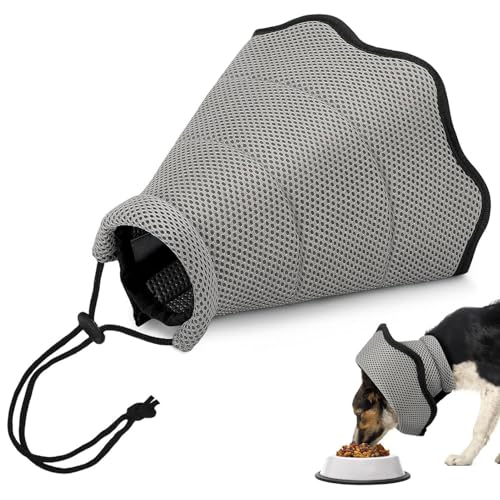 Qfdiwr Bequemes Nackenhalsband für Hunde – Elisabethanisches Halsband, verstellbar, atmungsaktiv und weich, Beißschutz, bequem, Wundpflege für Haustiere – für Wohnung Qfdiwr Bequemes Nackenhalsband für Hunde – Elisabethanisches Halsband, verstellbar, atmungsaktiv und weich, Beißschutz, bequem, Wundpflege für Haustiere – für Wohnung von Qfdiwr