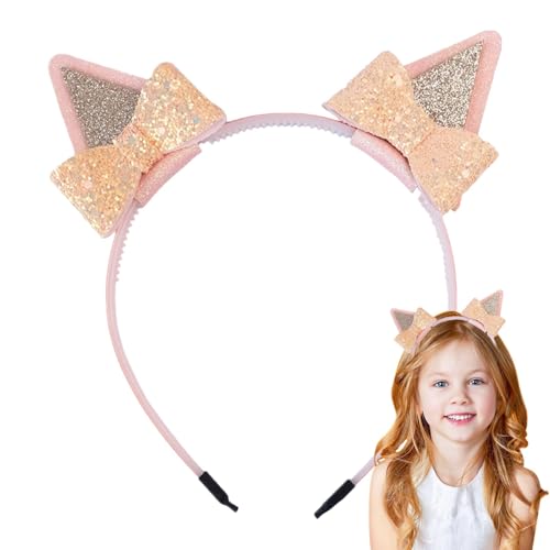 Qfdiwr Haarband für Hundeohren | Haarband für Hundeohren | Haarreif mit Pailletten – Cosplay-Kostüm mit Schleife, Kostüm-Zubehör Qfdiwr Haarband für Hundeohren | Haarband für Hundeohren | Haarreif mit Pailletten – Cosplay-Kostüm mit Schleife, Kostüm-Zubehör von Qfdiwr