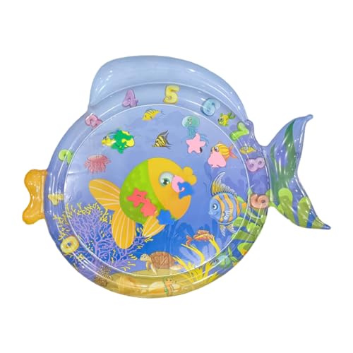 Qfdiwr Haustierwasserspielmatte, sensorische Wasserspielmatte für Katzen - Interaktiver Meeresmusterpolster - Verdickte Hundematte für Spielzeit und Stimulation Qfdiwr Haustierwasserspielmatte, sensorische Wasserspielmatte für Katzen - Interaktiver Meeresmusterpolster - Verdickte Hundematte für Spielzeit und Stimulation von Qfdiwr