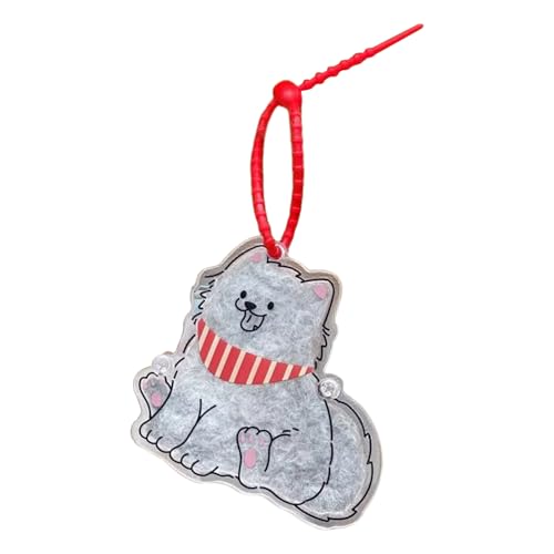 Qfdiwr Hund Haarschmuck - Hundehaar Erinnerungsstück,Akril Andenken Dekoration Niedliches Souvenir für Damen Herren Jugendliche Rucksack Schulranzen Handtasche Haustier von Qfdiwr