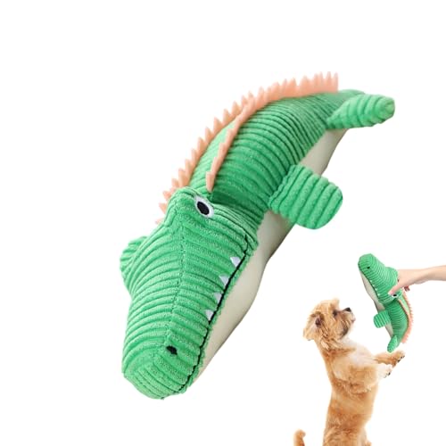 Qfdiwr Hundeplüschspielzeug, Plüschhundspielzeug, Stoffspielzeug für Hunde, Niedliche ausgestopfte Tierkrokodile -Thing -Thing -bissbeständig von Qfdiwr