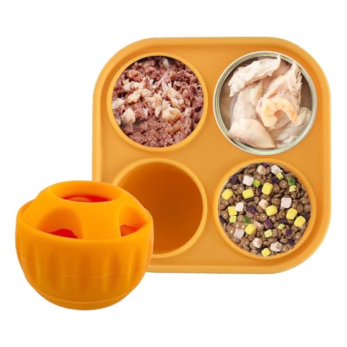 Qfdiwr Hundespielzeug Puzzle | Leckerli-Spiele für Hunde | langsamer Futterspender mit Kugel für große Rassen Welpen | Kauspielzeug gegen Stress von Qfdiwr