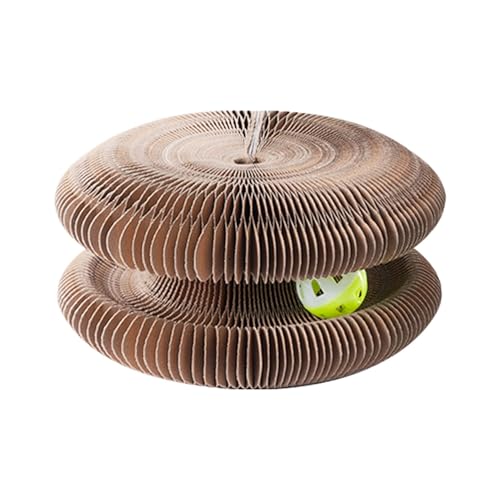 Qfdiwr Katzenkratzer -Karton, Katzenkratzer,Kätzchen Kratzerplatine Magnetische Organ faltbar mit Bell | Interaktive mentale und körperliche Bewegung Spielzeug recycelbarer Katzenkratzen für Qfdiwr Katzenkratzer -Karton, Katzenkratzer,Kätzchen Kratzerplatine Magnetische Organ faltbar mit Bell | Interaktive mentale und körperliche Bewegung Spielzeug recycelbarer Katzenkratzen für von Qfdiwr