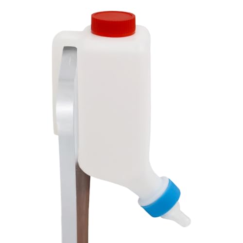 Qfdiwr Lammpflegeflasche, Ziegenfutterflaschen | 800 ml Lammfutterflaschen | Kleines Tiere Zuchtwerkzeug mit skaliert für Ziegenkuh Schafe kleine Tiere von Qfdiwr