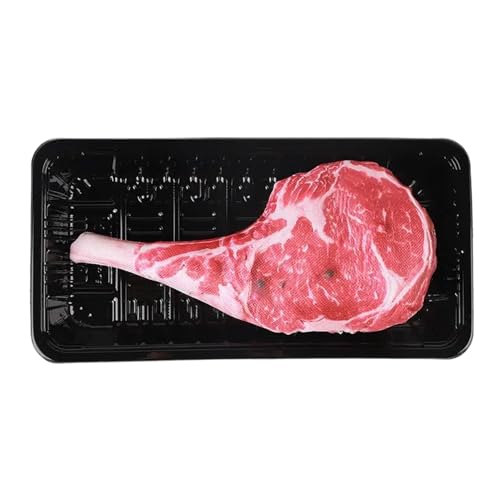 Qfdiwr Quietschende Spielzeug für Hund, quietschende Hund Spielzeug - Welpen quietschende Spielsachen mit Steakform - Hartes Bissresistant Haustier Fetch-Spielzeug für mittlere und große Welpe Qfdiwr Quietschende Spielzeug für Hund, quietschende Hund Spielzeug - Welpen quietschende Spielsachen mit Steakform - Hartes Bissresistant Haustier Fetch-Spielzeug für mittlere und große Welpe von Qfdiwr