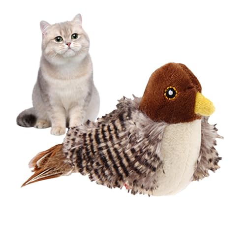 Qfdiwr Simulierter Zwitschernder Vogel, Sparrow Katzenspielzeug, Katzenspielzeug Vogel Flattern, Zwitschernder Vogel Katzenspielzeug, Vogelspielzeug Für Katzen, Spielzeug Für Hunde Und Katzen Qfdiwr Simulierter Zwitschernder Vogel, Sparrow Katzenspielzeug, Katzenspielzeug Vogel Flattern, Zwitschernder Vogel Katzenspielzeug, Vogelspielzeug Für Katzen, Spielzeug Für Hunde Und Katzen von Qfdiwr