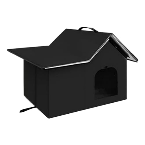 Qfdiwr Unterschlupf für Katzen, für den Außenbereich, wasserdicht, wärmeisoliert, wasserdicht, Winter, für Tiere, Bett für Rasen, Garten, Balkon, Terrasse, Hof Qfdiwr Unterschlupf für Katzen, für den Außenbereich, wasserdicht, wärmeisoliert, wasserdicht, Winter, für Tiere, Bett für Rasen, Garten, Balkon, Terrasse, Hof von Qfdiwr