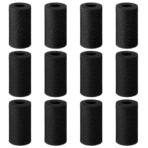 QfwdfcTrenz 12er Pack Vorfilter-Schwamm Aquarium Vorfilter-Schaumrollen Garnelenbrut Fischbeckenfilter 2 cm Ansaug-Ersatzfilter Schwamm Für Kleine Fische Garnelenbrut Fischbeckenabdeckungen Zubehör von QfwdfcTrenz