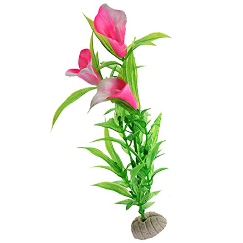 Qhpnunhq Calla Lilie Dekoration für Aquarien, 5 Stück, Rosa, aus Kunststoff, Fischtank Qhpnunhq Calla Lilie Dekoration für Aquarien, 5 Stück, Rosa, aus Kunststoff, Fischtank von Qhpnunhq