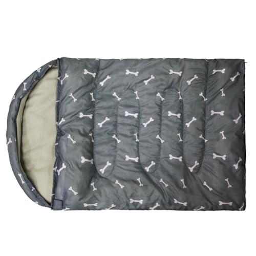 Qhpnunhq Schlafsack, wasserdicht und warm, für Haustiere, Camping im Freien, Bettdecke für Hunde, Kissen aus Plüsch, mit Kordelzug, Zwinger-Matte B Durabl Qhpnunhq Schlafsack, wasserdicht und warm, für Haustiere, Camping im Freien, Bettdecke für Hunde, Kissen aus Plüsch, mit Kordelzug, Zwinger-Matte B Durabl von Qhpnunhq