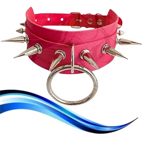 Haustier Rote Leder Halskette, Helle Farbe, SchöNe, Verstellbare LäNge - K9 Haustier Rote Leder Halskette, Helle Farbe, SchöNe, Verstellbare LäNge - K9 von QiKKago