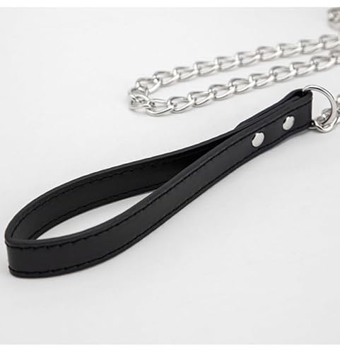 Schwarzes Klassisches Bell-Stil Weiches Leder Katzenhalsband, Klassische Mode Mit Einzigartigem Cosplay-Halsband, Paargeschenk-D1 von QiKKago