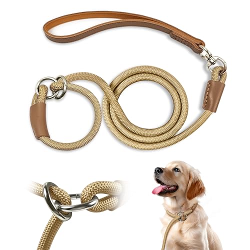 Qianruida Hundeleine Retrieverleine (Khaki, 150 cm) von QianRuiDa