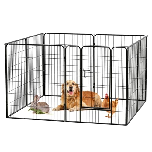 Qianruida Parc Pour Chiens 80cm x 100cm Haut Enclos Chiens Intérieur/Extérieur Portable Animaux Grillage 8 Panneaux Qianruida Parc Pour Chiens 80cm x 100cm Haut Enclos Chiens Intérieur/Extérieur Portable Animaux Grillage 8 Panneaux von QianRuiDa