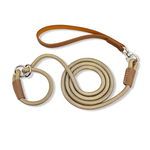 Qianruida Trainingsleine für Hunde, aus robustem und verstellbarem Seil, ideal für Dressur, Spaziergang, Sicherheit, leichtes Zubehör für draußen, Khaki, 180 cm Qianruida Trainingsleine für Hunde, aus robustem und verstellbarem Seil, ideal für Dressur, Spaziergang, Sicherheit, leichtes Zubehör für draußen, Khaki, 180 cm von QianRuiDa