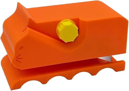 QianShi Katzenkratzer Kartonschneider DIY Handheld Karton Schneidewerkzeug Kartenbrett Cutter für die Herstellung von Katzenbett Katzenbox Katzenkratzbrett Streifen Werkzeugmaschine (Orange) von QianShi