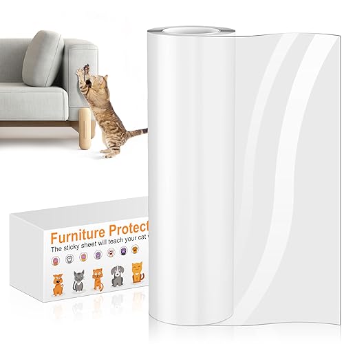 Kratzfolie Katzen Selbstklebend, Katzen Kratzschutz Sofa Transparent, Kratzschutz Wand, Kratzschutzfolie, Couch Kratzschutz Katze, AntiKratz Tape für Möbel Couch Sofa Wand Tür Schutz von QianShouYan