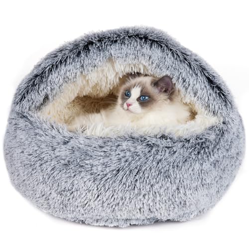 Qianchilang Katzenhöhlenbett für Hunde und Katzen, Grau, 50,8 cm Qianchilang Katzenhöhlenbett für Hunde und Katzen, Grau, 50,8 cm von Qianchilang