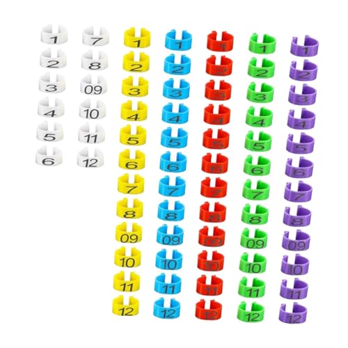 Qianly 100 Stück Taubenbeinbänder, 8 Mm, Taubenfußringe für Hühner, Kleine Geflügel Qianly 100 Stück Taubenbeinbänder, 8 Mm, Taubenfußringe für Hühner, Kleine Geflügel von Qianly