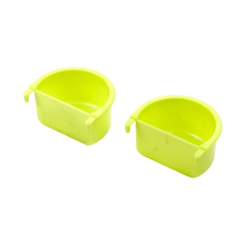 Qianly 2pcs Vogelfutter füttern Geschirr, hängende Tasse Futtergericht Papageikäfig -Feeder für Lovebirds von Qianly